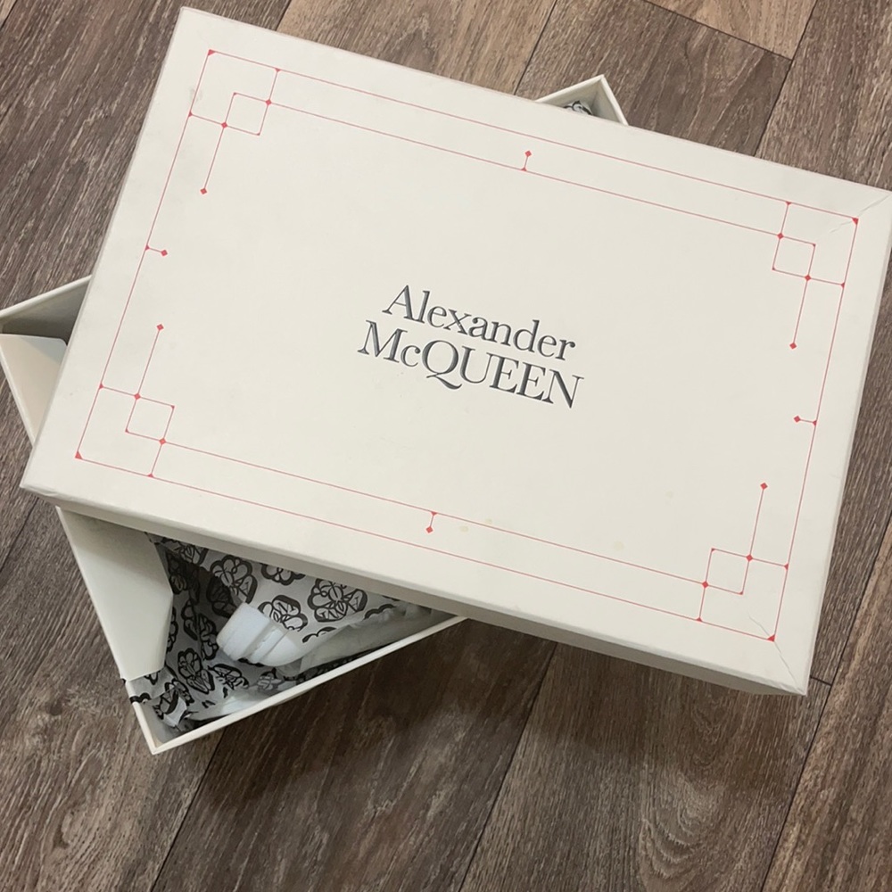 Alexander McQueen’s Size 9.5 White/Shock Pink